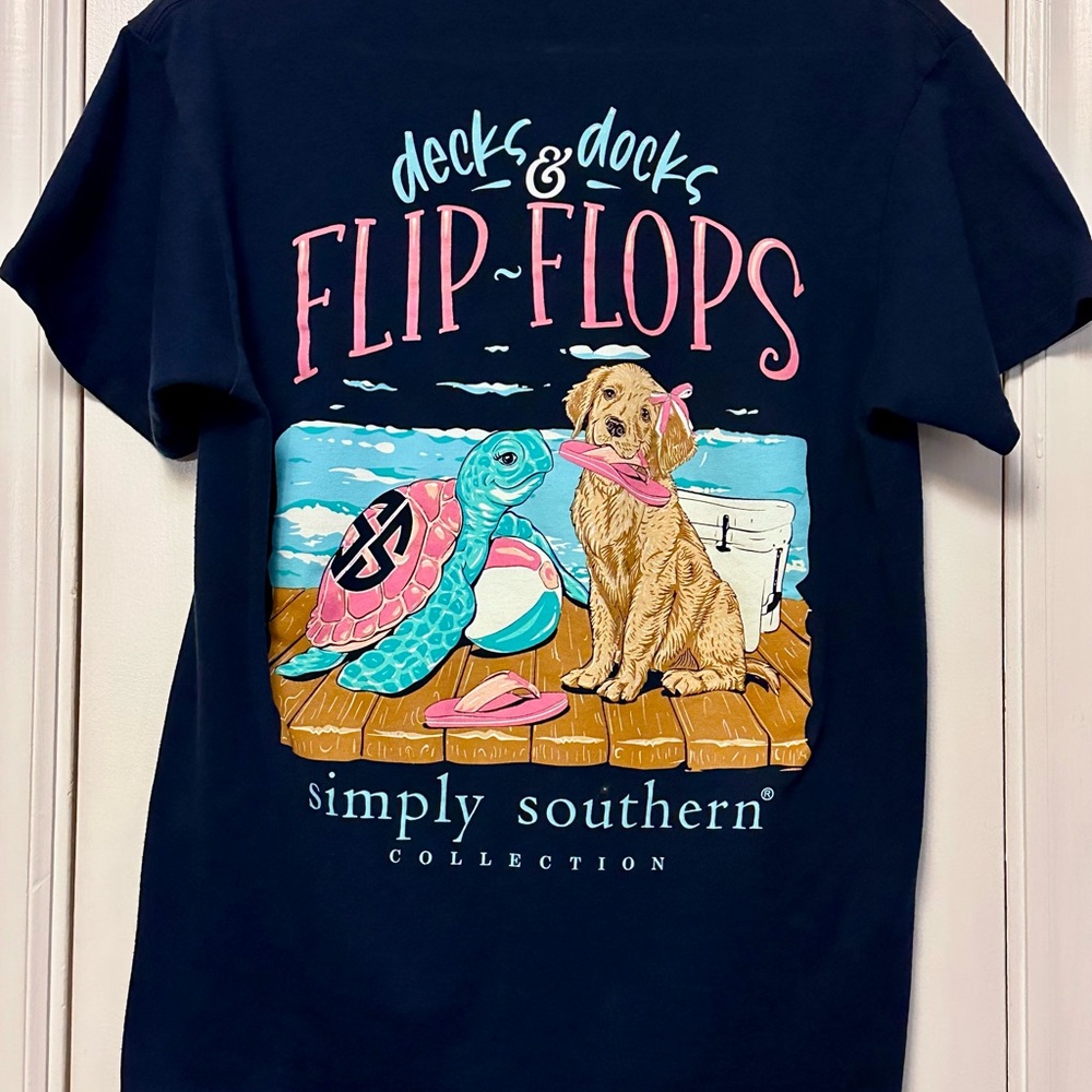 Simply Southern Blue Logo Tee